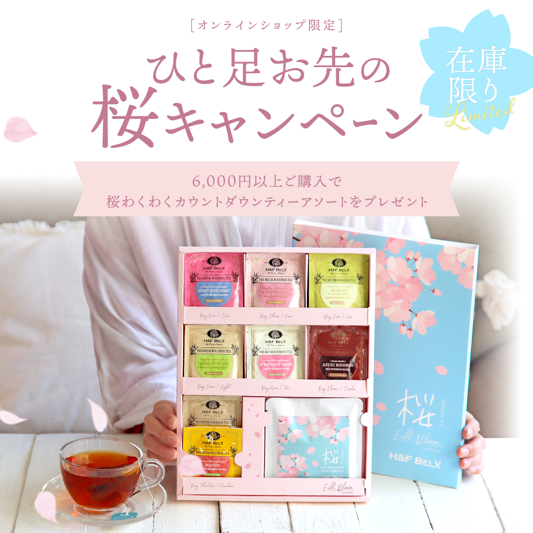 桜カウントダウンルイボスティープレゼントキャンペーン